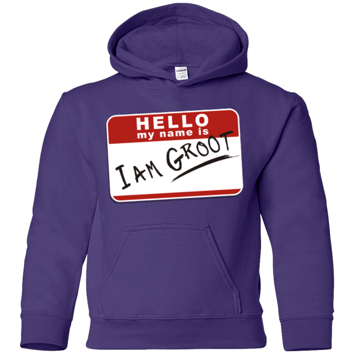 Sweatshirts Purple / YS I am Groot Youth Hoodie