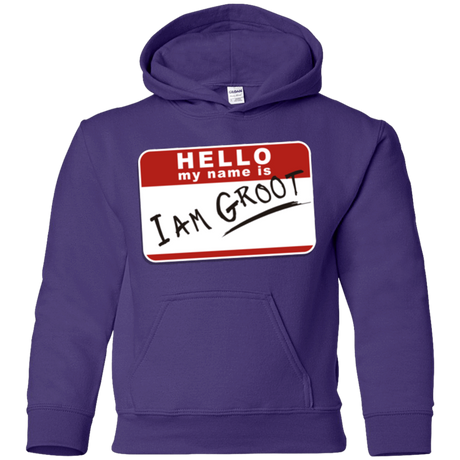 Sweatshirts Purple / YS I am Groot Youth Hoodie