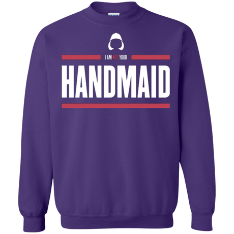 Sweatshirts Purple / Small I Am Not Your Handmaid Crewneck Sweatshirt