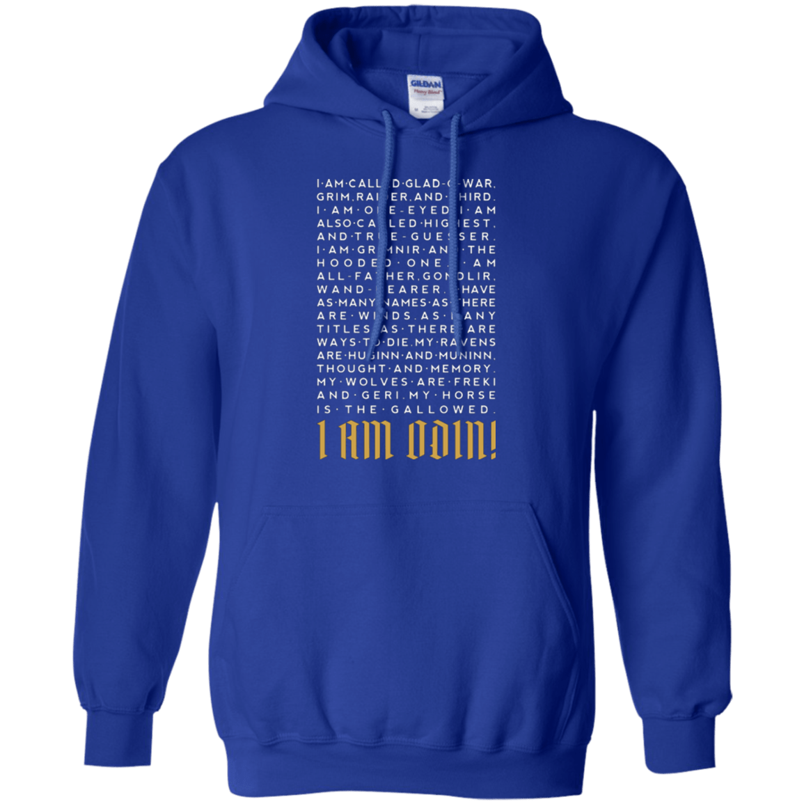 Sweatshirts Royal / Small I am Odin Pullover Hoodie