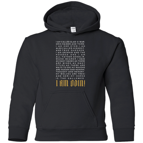 Sweatshirts Black / YS I am Odin Youth Hoodie