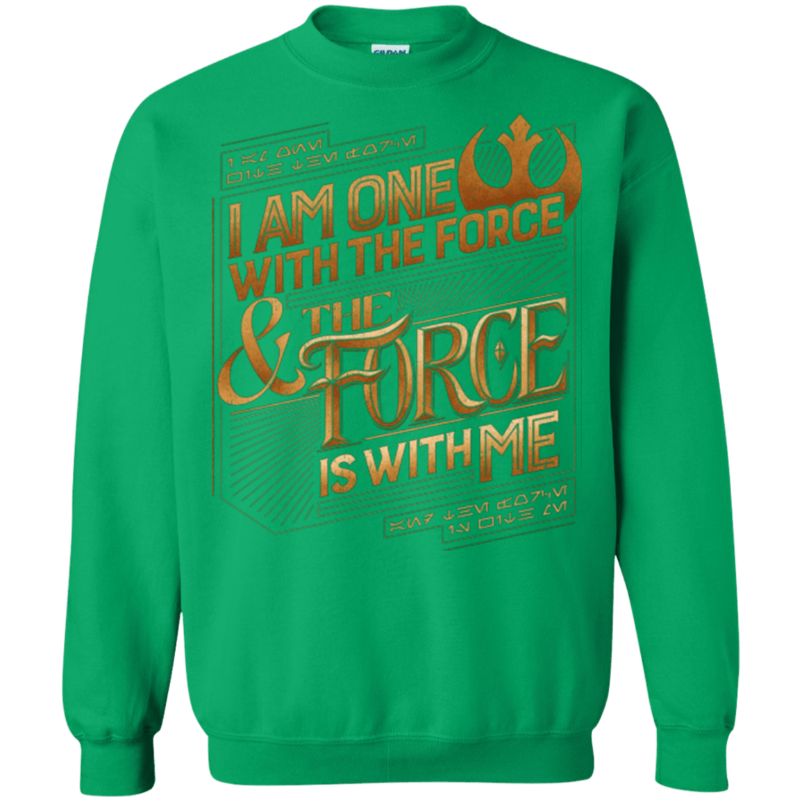 Sweatshirts Irish Green / S I Am One With The Force Crewneck Sweatshirt