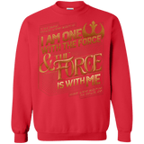 Sweatshirts Red / S I Am One With The Force Crewneck Sweatshirt