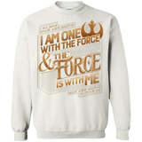 Sweatshirts White / S I Am One With The Force Crewneck Sweatshirt