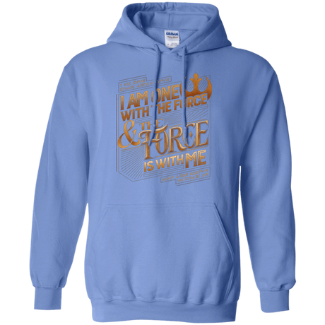 Sweatshirts Carolina Blue / S I Am One With The Force Pullover Hoodie