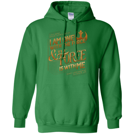 Sweatshirts Irish Green / S I Am One With The Force Pullover Hoodie