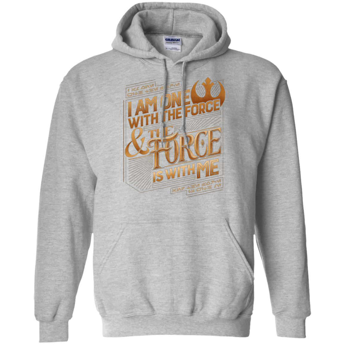 Sweatshirts Sport Grey / S I Am One With The Force Pullover Hoodie