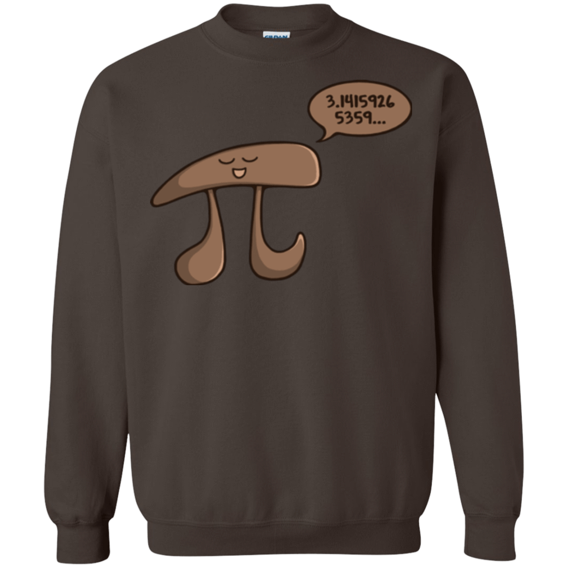 Sweatshirts Dark Chocolate / Small I am Pi Crewneck Sweatshirt