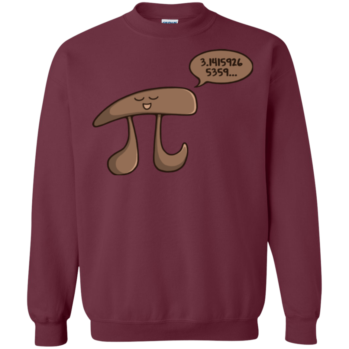 Sweatshirts Maroon / Small I am Pi Crewneck Sweatshirt