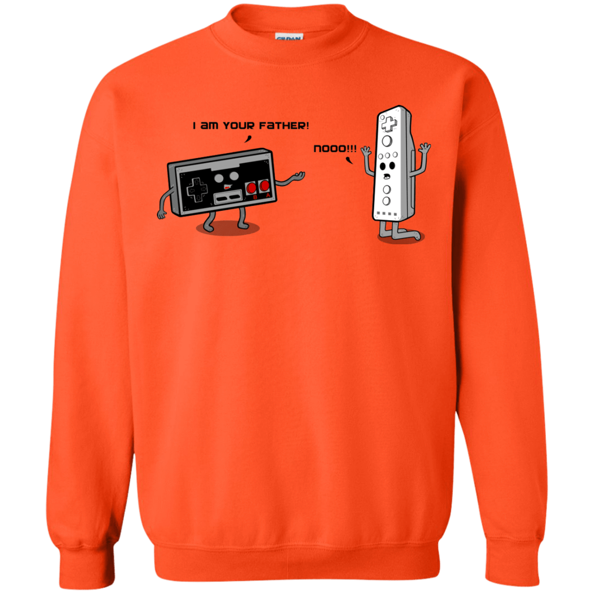 Sweatshirts Orange / Small I am your father NES Crewneck Sweatshirt