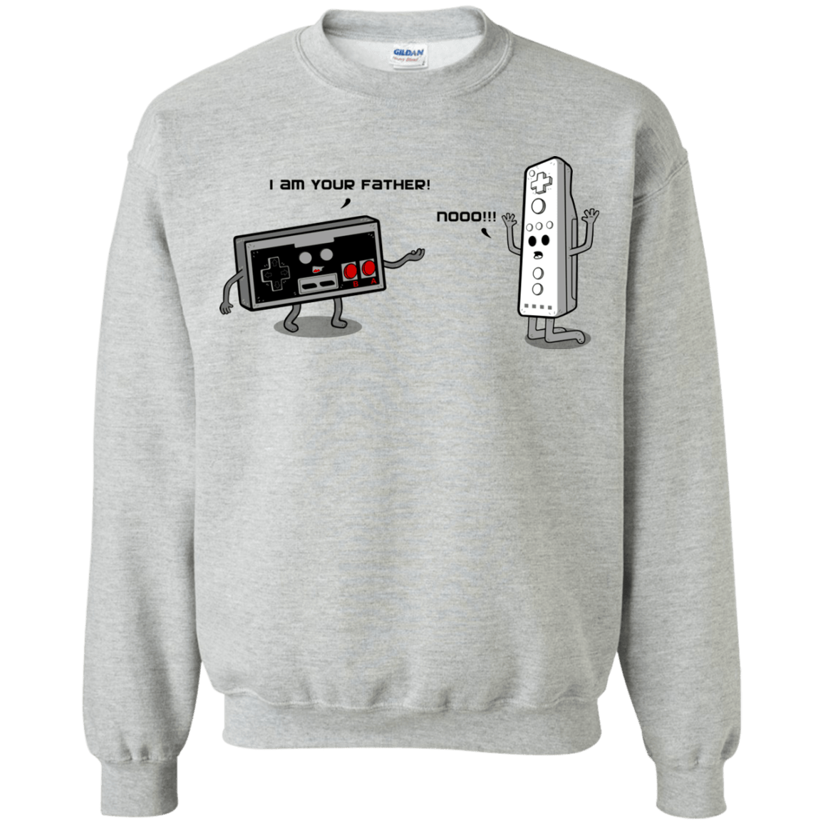 Sweatshirts Sport Grey / Small I am your father NES Crewneck Sweatshirt