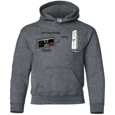 Sweatshirts Dark Heather / YS I am your father NES Youth Hoodie