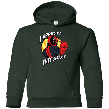 Sweatshirts Forest Green / YS I Approve This Shirt Youth Hoodie