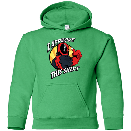Sweatshirts Irish Green / YS I Approve This Shirt Youth Hoodie