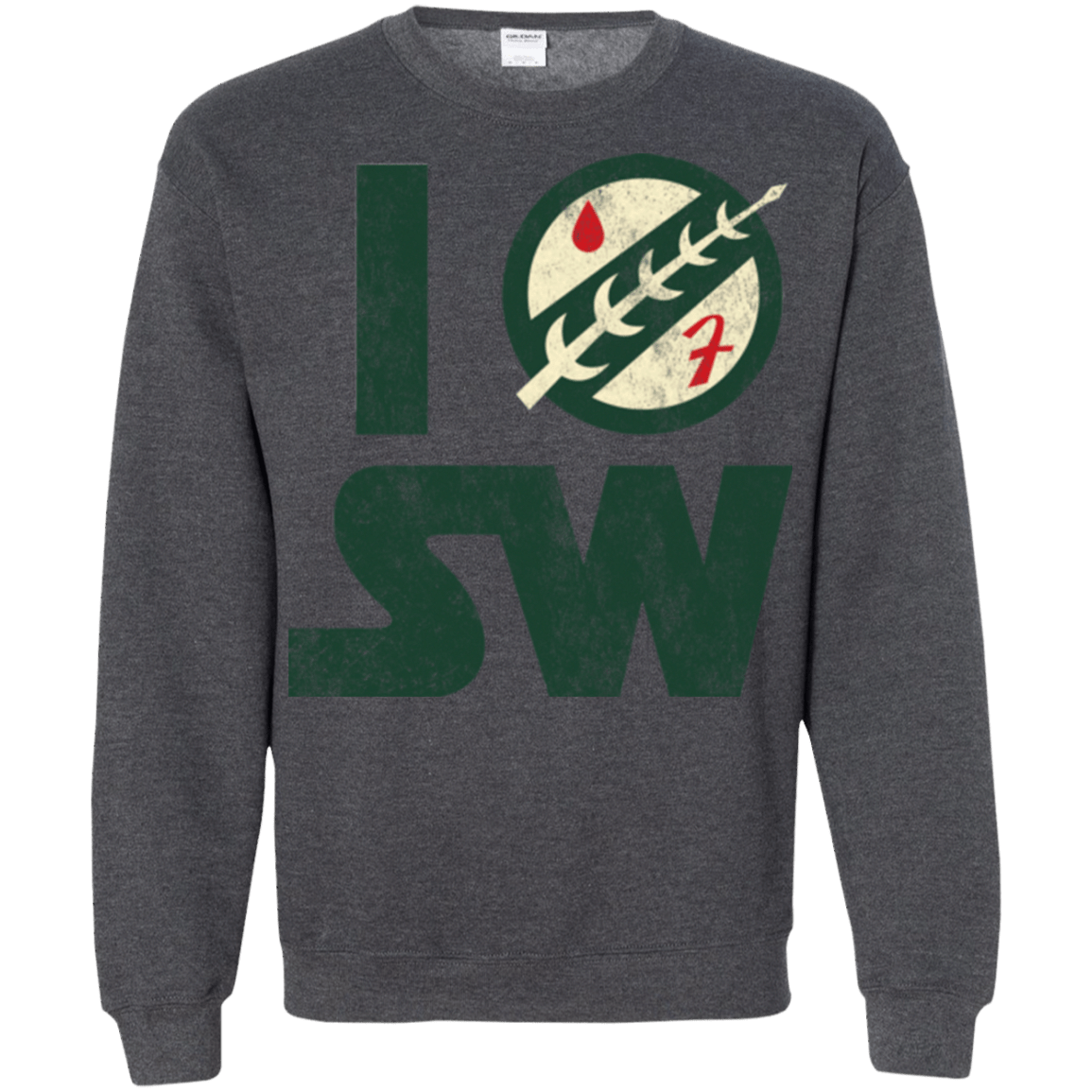 Sweatshirts Dark Heather / Small I Boba SW Crewneck Sweatshirt