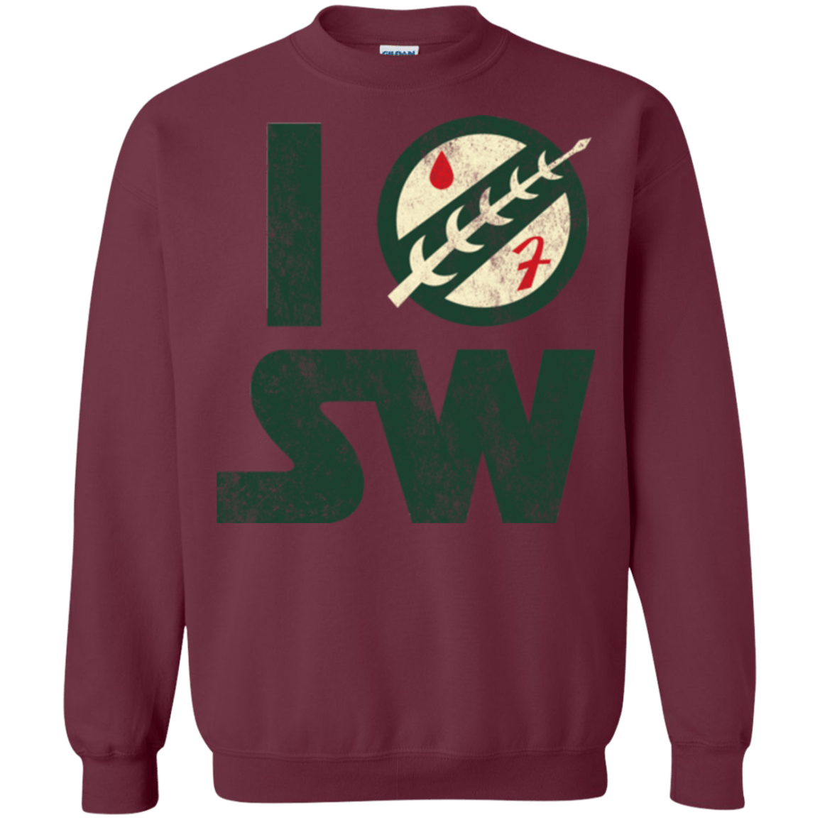 Sweatshirts Maroon / Small I Boba SW Crewneck Sweatshirt