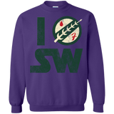 Sweatshirts Purple / Small I Boba SW Crewneck Sweatshirt