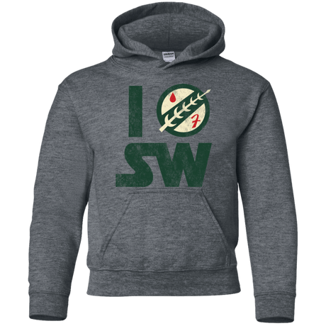 Sweatshirts Dark Heather / YS I Boba SW Youth Hoodie