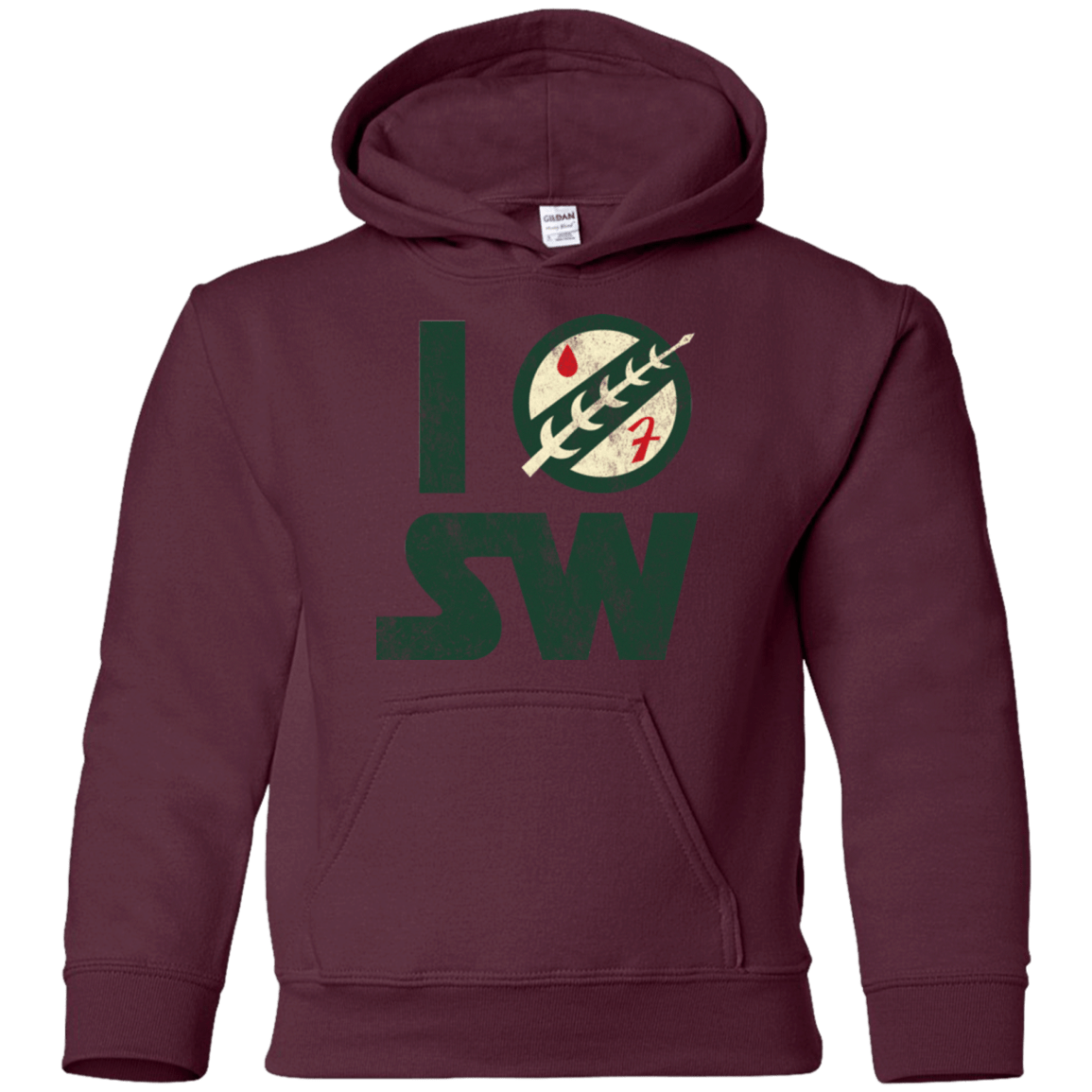 Sweatshirts Maroon / YS I Boba SW Youth Hoodie