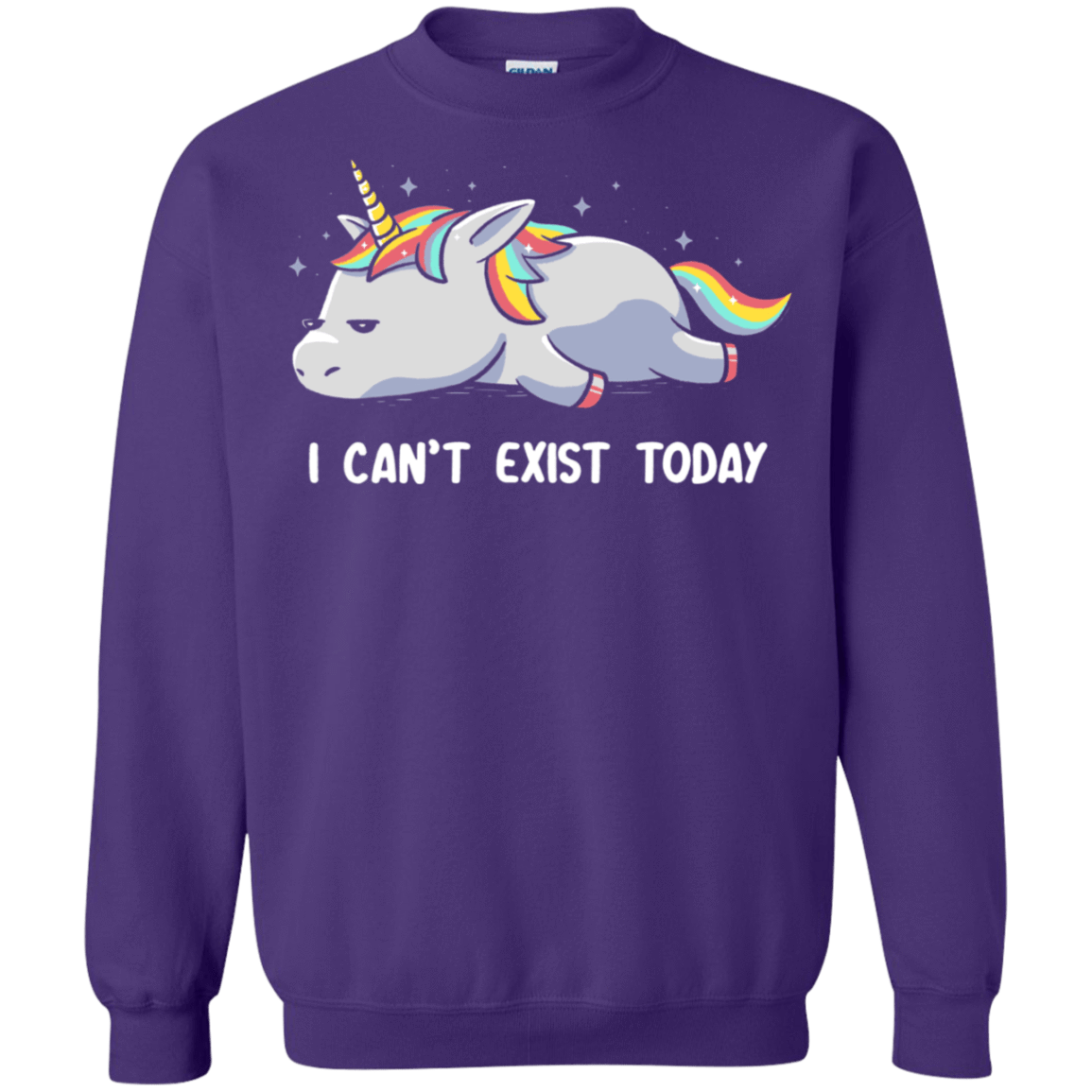 Sweatshirts Purple / S I Can't Exist Today Crewneck Sweatshirt