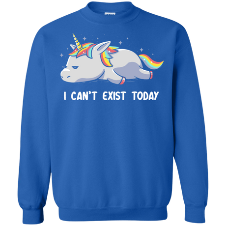 Sweatshirts Royal / S I Can't Exist Today Crewneck Sweatshirt