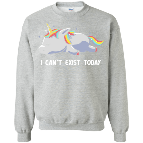 Sweatshirts Sport Grey / S I Can't Exist Today Crewneck Sweatshirt