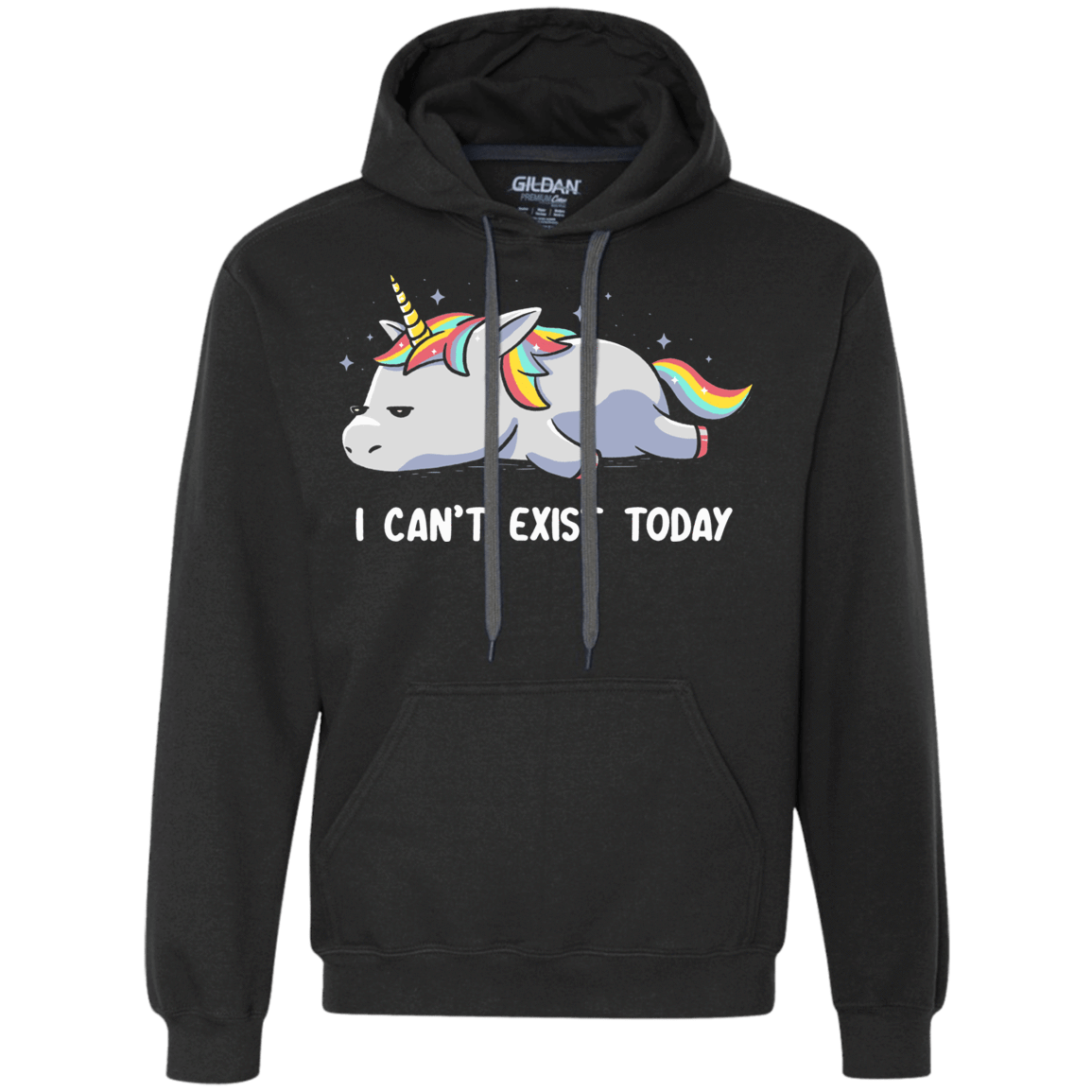 Sweatshirts Black / S I Can't Exist Today Premium Fleece Hoodie