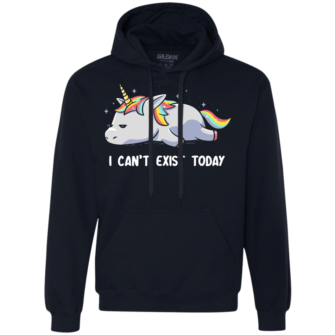 Sweatshirts Navy / S I Can't Exist Today Premium Fleece Hoodie