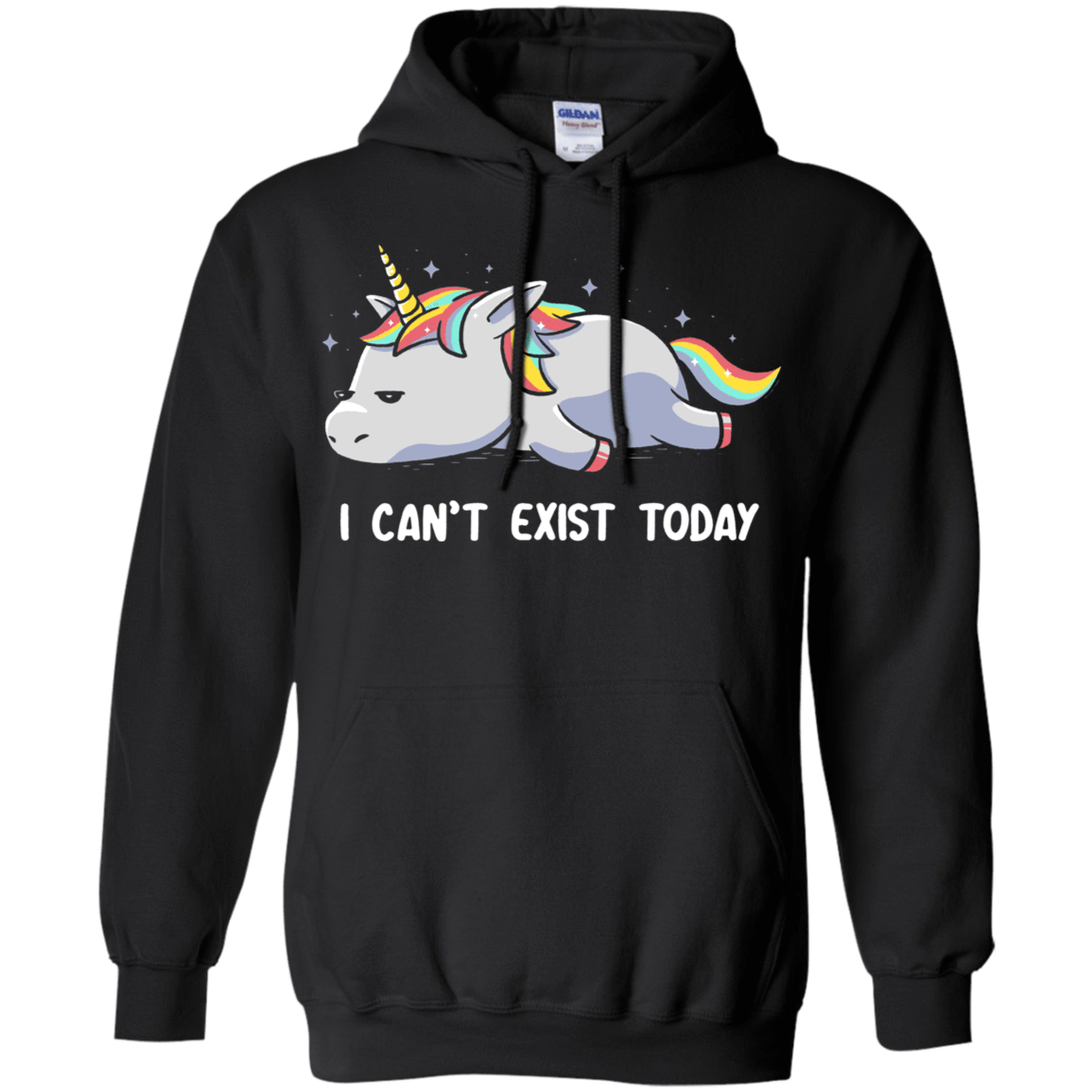 Sweatshirts Black / S I Can't Exist Today Pullover Hoodie