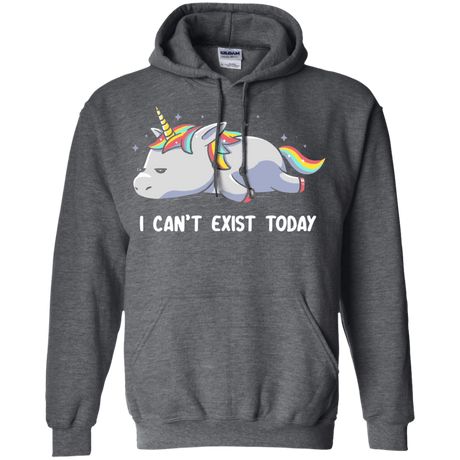 Sweatshirts Dark Heather / S I Can't Exist Today Pullover Hoodie