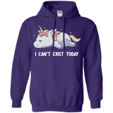 Sweatshirts Purple / S I Can't Exist Today Pullover Hoodie