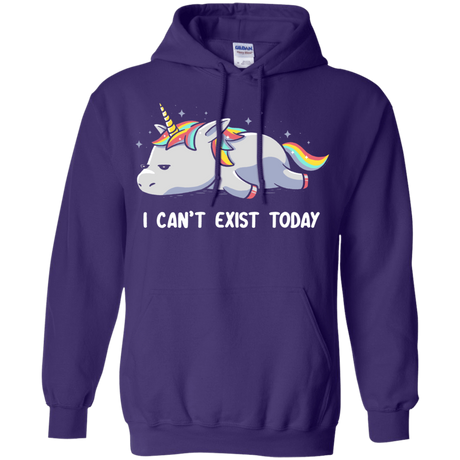 Sweatshirts Purple / S I Can't Exist Today Pullover Hoodie