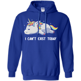 Sweatshirts Royal / S I Can't Exist Today Pullover Hoodie