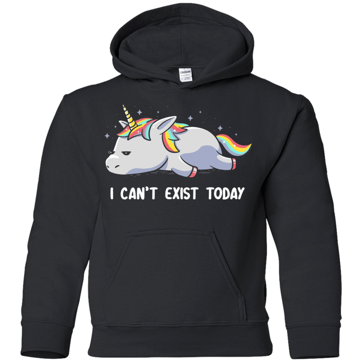 Sweatshirts Black / YS I Can't Exist Today Youth Hoodie