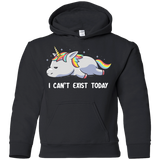 Sweatshirts Black / YS I Can't Exist Today Youth Hoodie