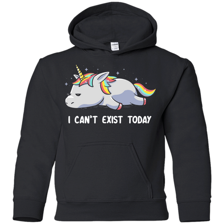 Sweatshirts Black / YS I Can't Exist Today Youth Hoodie
