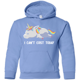 Sweatshirts Carolina Blue / YS I Can't Exist Today Youth Hoodie