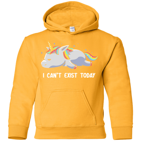 Sweatshirts Gold / YS I Can't Exist Today Youth Hoodie