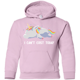 Sweatshirts Light Pink / YS I Can't Exist Today Youth Hoodie