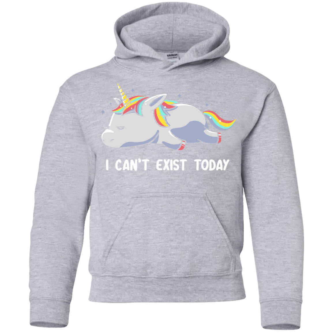 Sweatshirts Sport Grey / YS I Can't Exist Today Youth Hoodie