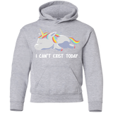 Sweatshirts Sport Grey / YS I Can't Exist Today Youth Hoodie