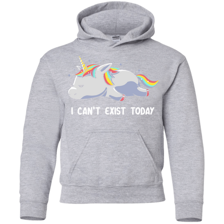 Sweatshirts Sport Grey / YS I Can't Exist Today Youth Hoodie