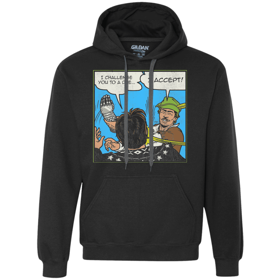 Sweatshirts Black / S I Challenge You to a Duel Premium Fleece Hoodie