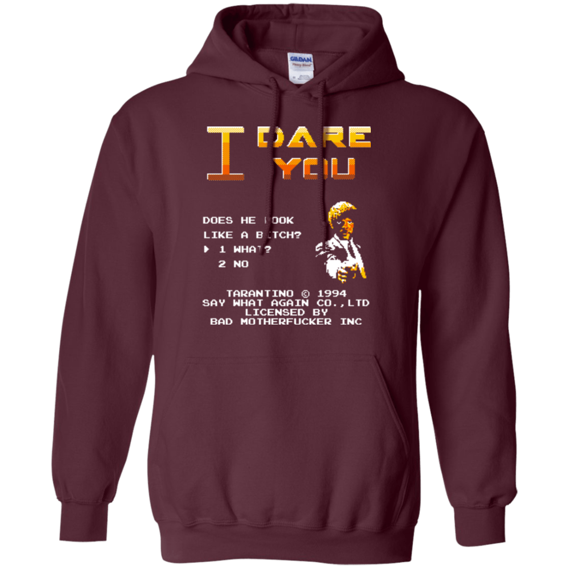 Sweatshirts Maroon / Small I Dare you Pullover Hoodie