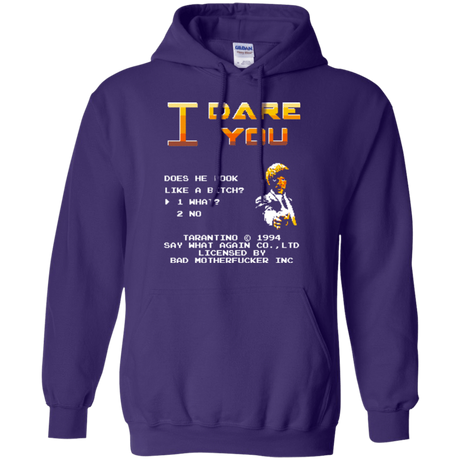 Sweatshirts Purple / Small I Dare you Pullover Hoodie