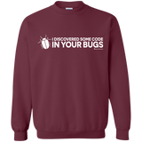 Sweatshirts Maroon / Small I Discovered Some Code In Your Bugs Crewneck Sweatshirt