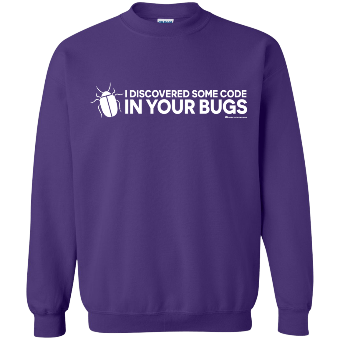 Sweatshirts Purple / Small I Discovered Some Code In Your Bugs Crewneck Sweatshirt