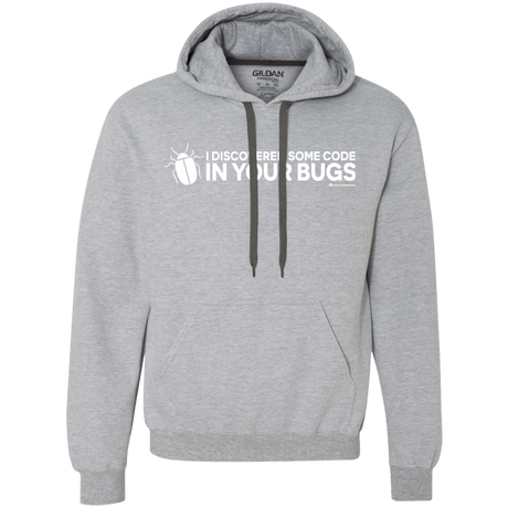 Sweatshirts Sport Grey / Small I Discovered Some Code In Your Bugs Premium Fleece Hoodie