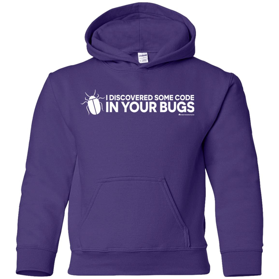 Sweatshirts Purple / YS I Discovered Some Code In Your Bugs Youth Hoodie