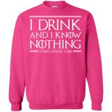 Sweatshirts Heliconia / S I Drink & I Know Nothing Crewneck Sweatshirt